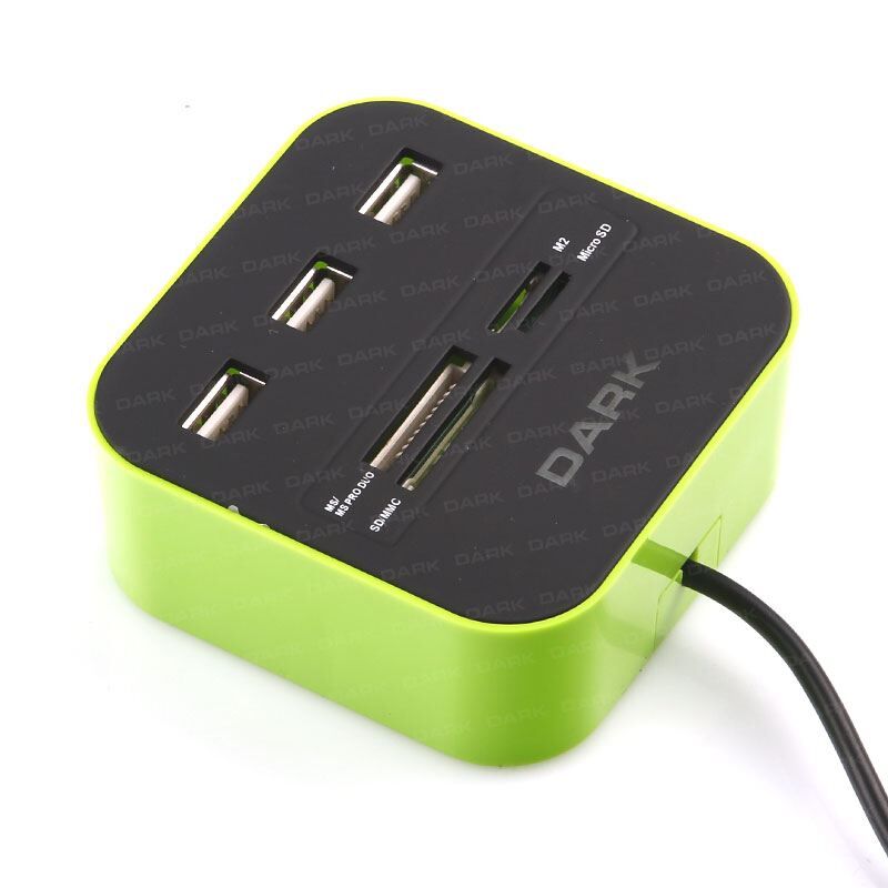 DARK DK-AC-UCR202GN USB2.0 External 49 in 1 Yeşil Kart Okuyucu