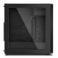 SHARKOON Pencereli Powersız 2xUSB3.0 ATX Siyah Kasa