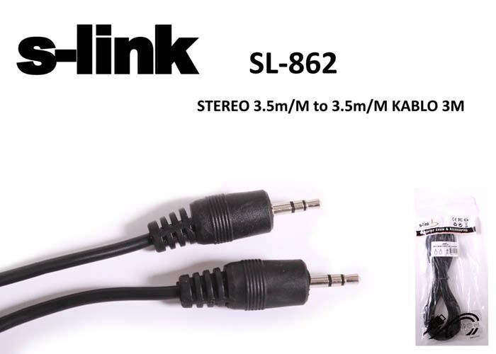 S-LINK 3m Stereo Ses Kablosu SL-862