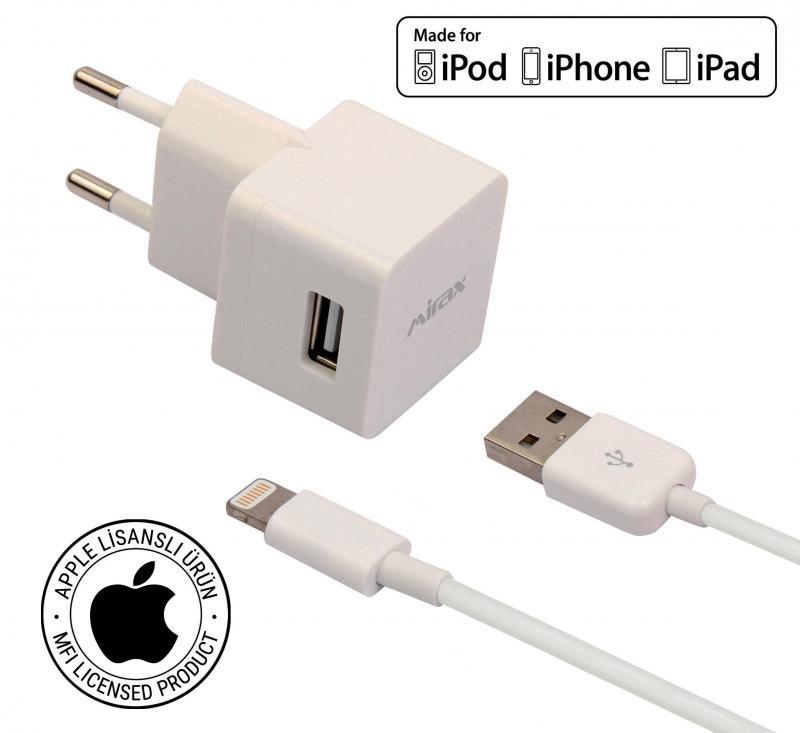 MIRAX Iphone 6, 6Plus, 5, 5S, 5C Şarj Kiti SWT-5210