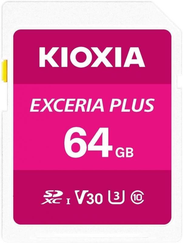 KIOXIA LNPL1M064GG4 64GB NormalSD EXCERIA PLUS C10 U3 V30 UHS1 R98 Hafıza kartı