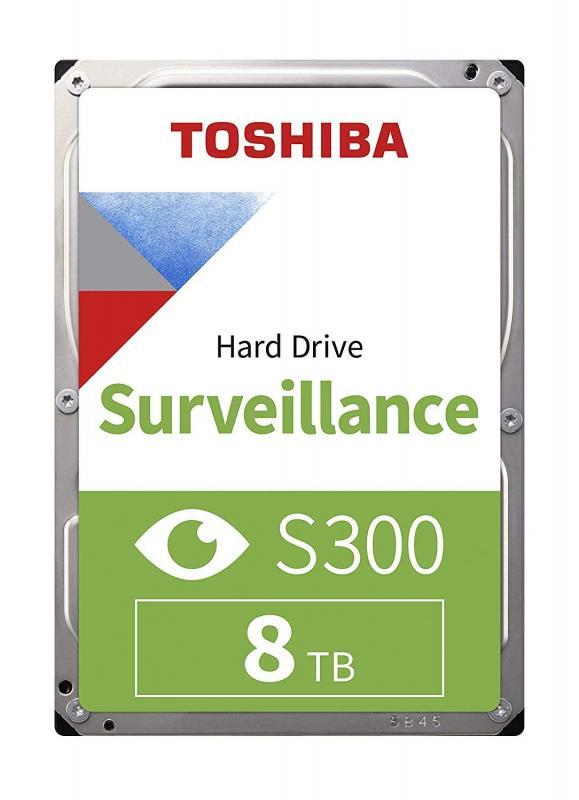 TOSHIBA HDWT380UZSVA 8TB S300 SATA3 7200Rpm 256MB 3.5'' Dahili Güvenlik Diski