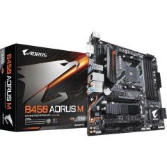 GIGABYTE B450-AORUS-M AMD B450 Soket AM4 DDR4 3600 MHz HDMI DVI Aorus M Anakart