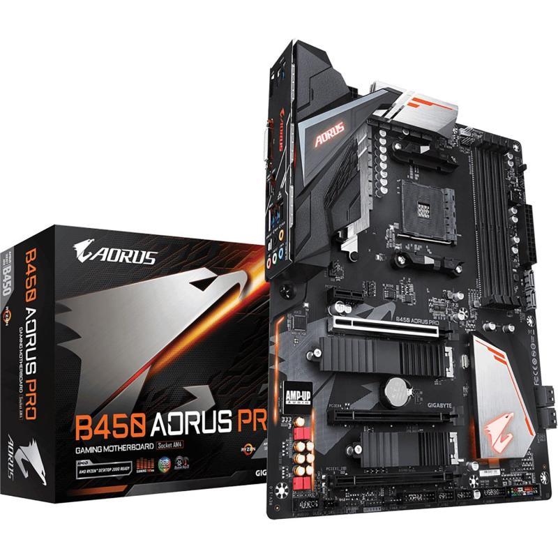 GIGABYTE B450-AORUS-PRO AMD B450 Soket AM4 DDR4 3600 MHz HDMI DVI Aorus Pro Anakart