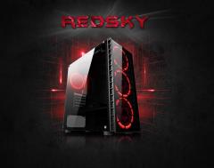 RAMPAGE Powersız Pencereli ATX Siyah Gaming Kasa REDSKY