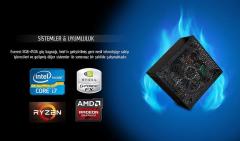 RAMPAGE 450W 12cm RGB LED Fan Power Supply RGB-450A