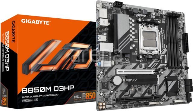 GIGABYTE B850M-D3HP 8200MHz OC DDR5 AM5 M.2 HDMI DisplayPort MicroATX Anakart   -   (GIGABYTE TÜRKİYE GARANTİLİ)