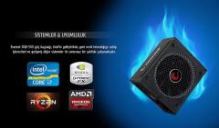 RAMPAGE 550W 12cm Fan 80Plus Gold RGB LED Full Moduler Güç Kaynağı RGB-550