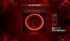 RAMPAGE 550W 12cm Fan 80Plus Gold RGB LED Full Moduler Güç Kaynağı RGB-550