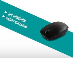 EVEREST USB Kablosuz Siyah Mouse SM-506