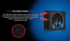 RAMPAGE 850W 80+Plus Gold RGB LED Tam Modüler Güç Kaynağı RGB-850