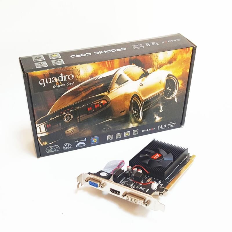 QUADRO R52302GD3 AMD Ryzen 5 230 2GB 64Bit DDR3 PCI-E 2.0 Ekran Kartı