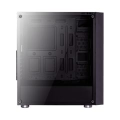 AEROCOOL USB3.0 RGB LED Fanlı ve Güçlendirilmiş Camlı ATX Siyah Kasa