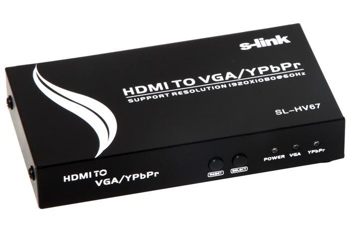 S-LINK HDMI To VGA+YPBPR Çevirici SL-HV67
