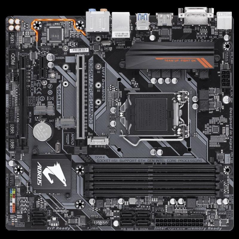 GIGABYTE INTEL B360 1151 DDR4 2666MHZ DVI-D B360M-AORUS-GAM-3
