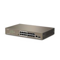 TENDA TEF1118P-16-150W 16 portlu 10/100Mbps +1 Gigabit/SFP Slots Switch With 16-Port PoE