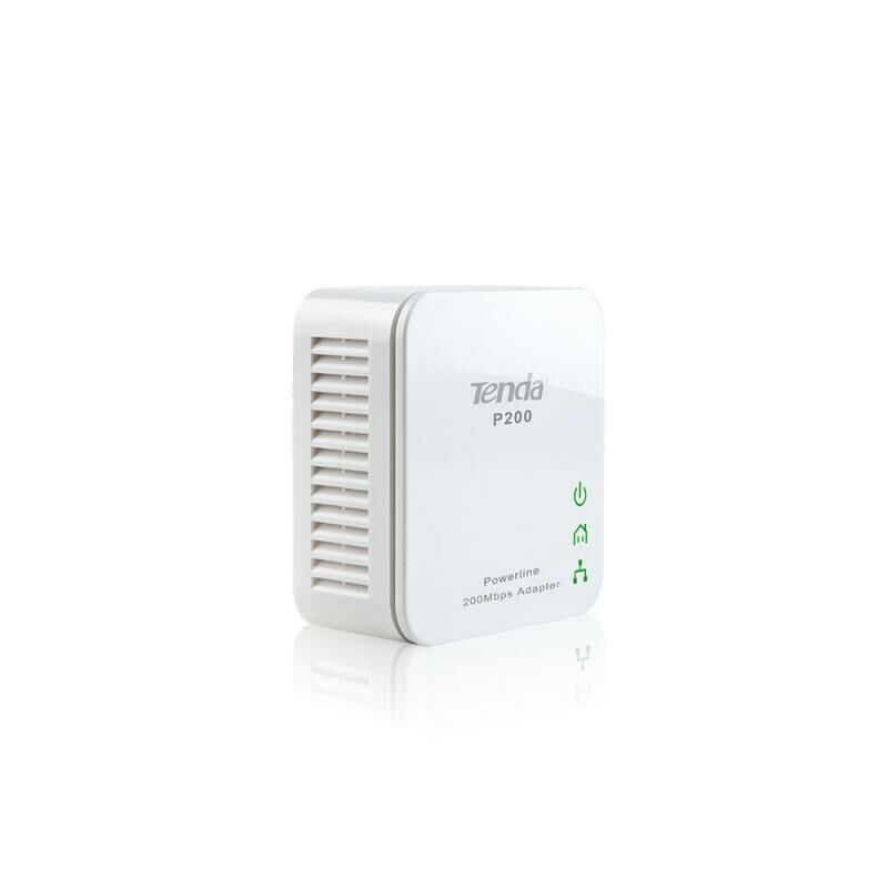 TENDA P200KIT 200Mbps HomePlug 1xPort Kablolu Powerline Adaptör Kiti