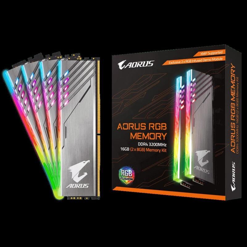 GIGABYTE AR32C16S8K2HU416RD 16GB 3200MHz DDR4 Aorus RGB Gaming Masaüstü Ram