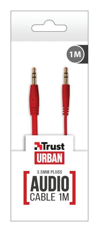 TRUST 20177 1m Aux Kırmızı Ses Aktarım Kablosu