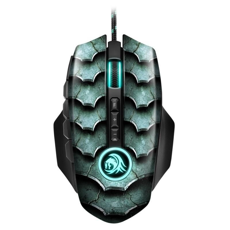 SHARKOON Yüksek hassasiyet,Eşsiz tasarım Optik Mouse DRAKONIA-II-GREEN