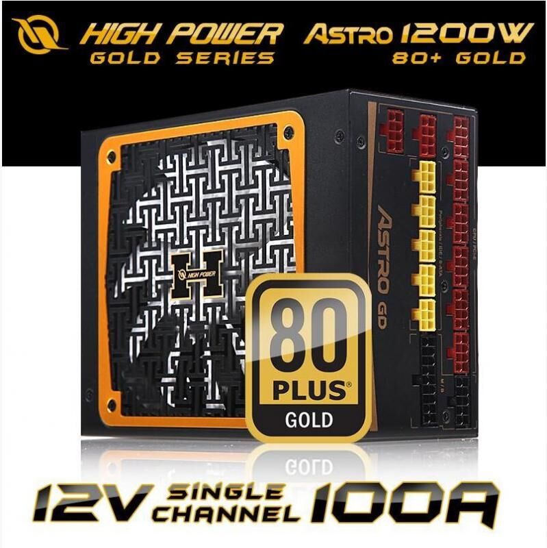 HIGHPOWER HPJ-1200GD-F14C 1200W Astro 13.5cm Fan 80+Gold Modüler Gaming Güç Kaynağı
