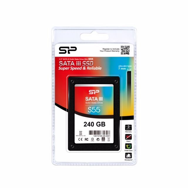 SILICONPWR SP240GBSS3S55S25 240GB S55 Sata 3.0 540-510MB/s 7MM Flash SSD