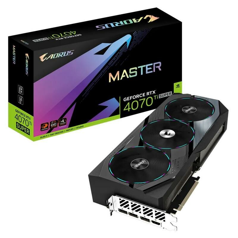 GIGABYTE GV-N407TSAORUSM-16 AORUS GeForce RTX™ 4070 Ti SUPER MASTER 16G