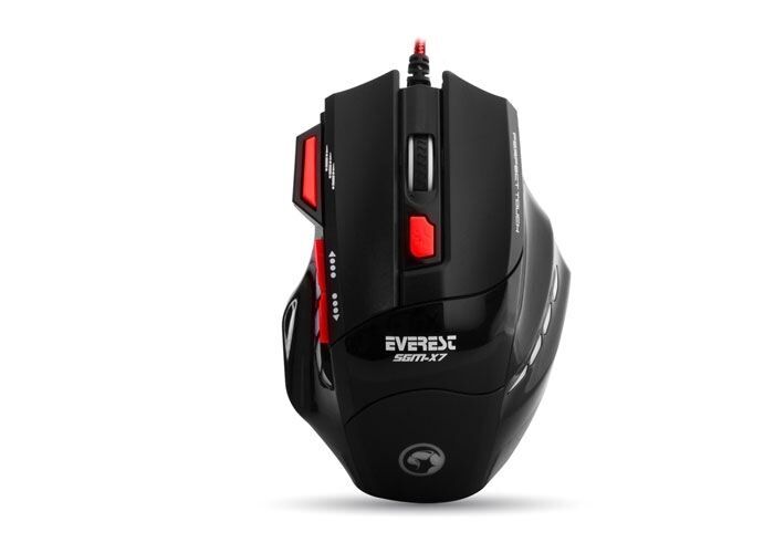 EVEREST Kablolu USB Gaming Siyah Mouse,MousePad SGM-X7