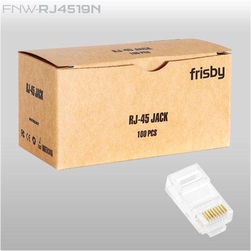 FRISBY RJ-45 UTP 100'lü Paket Konnektör FNW-RJ4519N
