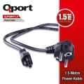 QPORT 1.5m Notebook Power Kablosu Q-POWY1_5
