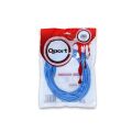 QPORT CAT6 5M Kırmızı Mavi Patch Network Kablosu