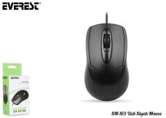 EVEREST Usb Siyah Mouse SM-163