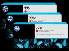 HP B6Y32A No 771 775ml 3'lü Paket Kırmızı Kartuş