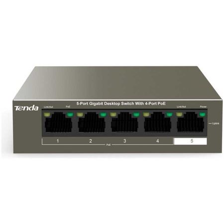 TENDA TEG1105P -4-63W 5 Port Gigabit Masaüstü Switch 4 Port PoE