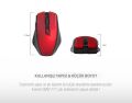 EVEREST Kablosuz 2.4GHz Optik Kırmızı Mouse SMW-777-K
