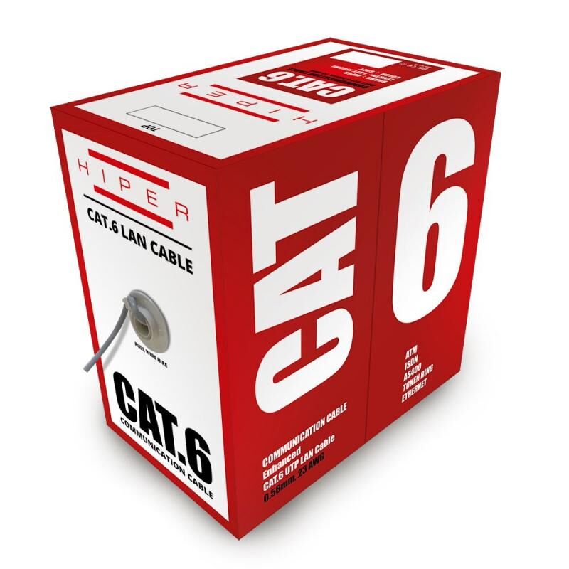 HIPER HPR-CAT6 305 Metre CAT6 24AWG Kablo Beyaz Renk