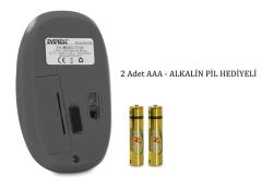 EVEREST Kablosuz 2.4GHz Gri,Siyah Mouse (Alkalin Pil Hediyeli) SM-508G