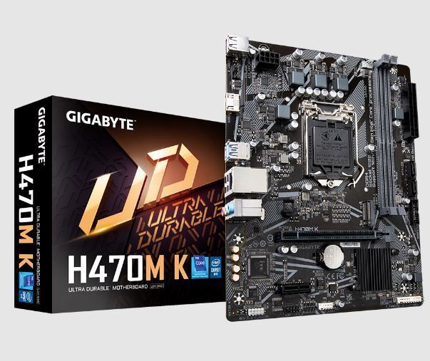 GIGABYTE H470M-K MAB INTEL H470M1200 DDR4 2133MHZ DVI-D