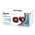 FLAXES FLX-024K USB 6W 3Wx2 1+1 Siyah,Kırmızı Hoparlör