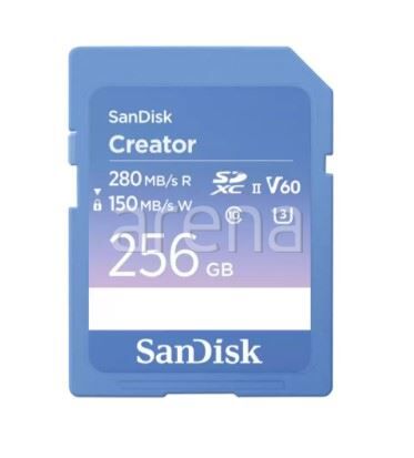 SANDISK SDSDXEP-256G-GNCIS 256GB Creator SDCX UHS-II 280MB/s SD Card