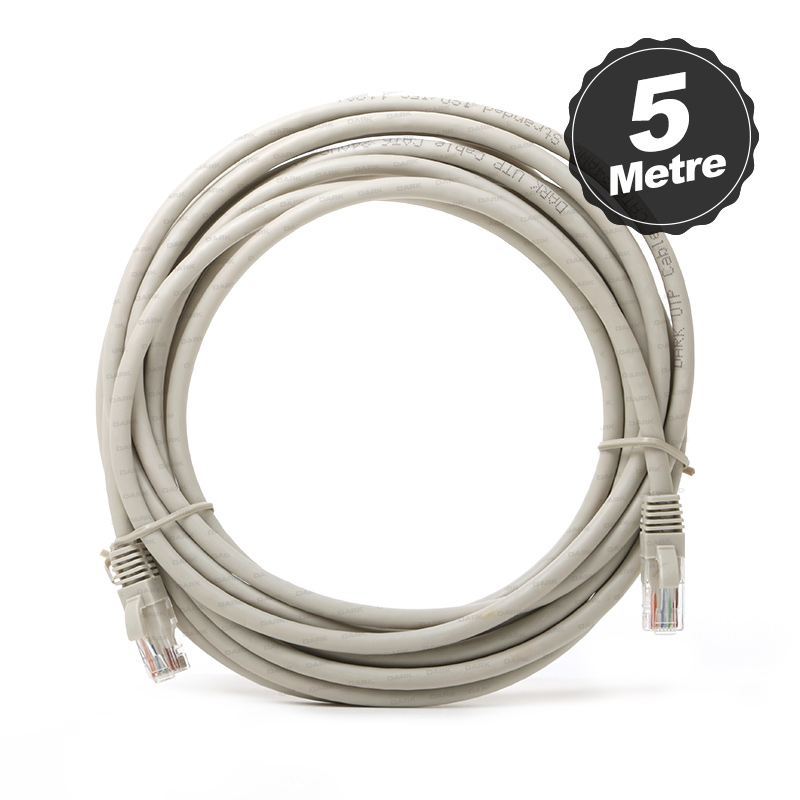 DARK DK-CB-NT6U500G Cat6 5m CU Awg 24/7 UTP Gri Network Kablosu