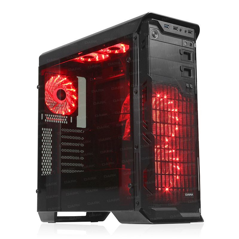 DARK 750W Powerlı Pencereli Midi Tower Siyah Kasa DKCHN10ADV750GD