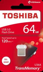 TOSHIBA 64GB Towadako USB3.0 Metalik Gri USB Bellek THNU364W0640E4