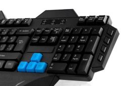 RAMPAGE Kablolu USB Makrolu Q Multimedya Siyah Gaming Klavye KB-R01