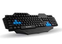 RAMPAGE Kablolu USB Makrolu Q Multimedya Siyah Gaming Klavye KB-R01