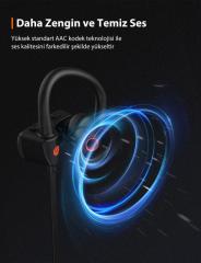 TAOTRONICS TT-BH074 Sport Earphones 74 IPX7 Çift Telefon Desteği Bluetooth 5.0 Spor Kulaklık