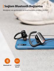 TAOTRONICS TT-BH074 Sport Earphones 74 IPX7 Çift Telefon Desteği Bluetooth 5.0 Spor Kulaklık