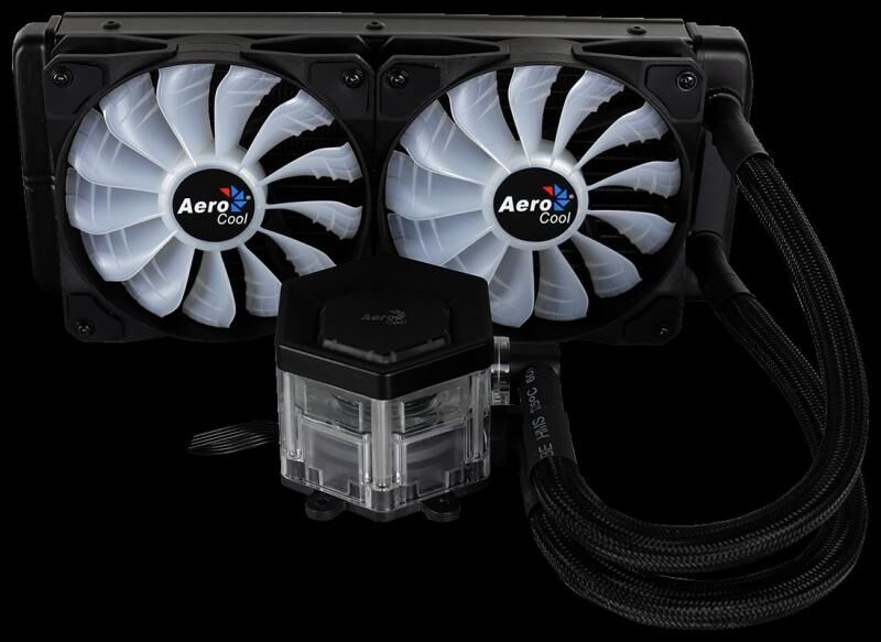 AEROCOOL 2x12cm RGB LED Sıvı Soğutma Sistemi AE-CC-P7L240
