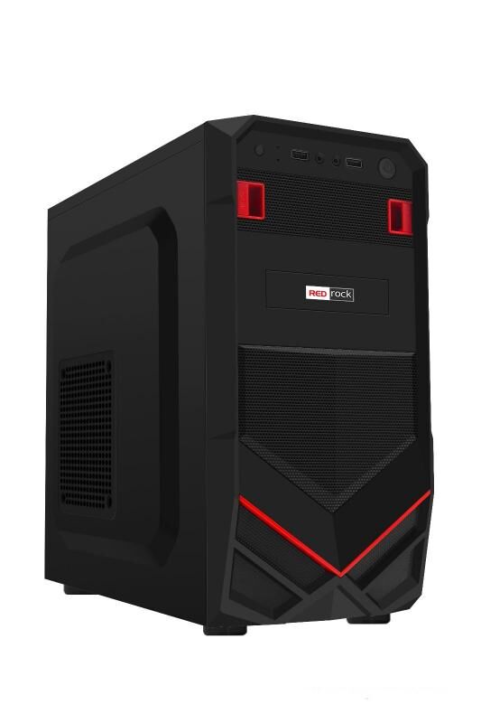 REDROCK 250W Powerlı Penceresiz Micro ATX Siyah Kasa
