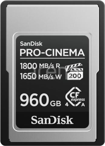 SANDISK SDCFEA-960G-GN4NN 960GB PRO-CINEMA 1700 MB/s CFexpress Type-A Card